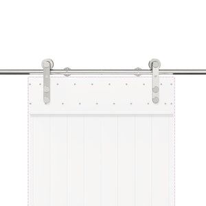 Schiebetürbeschlag-Set Edelstahl 200cm