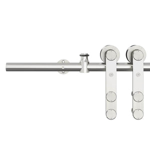 Schiebetürbeschlag-Set Edelstahl 200cm