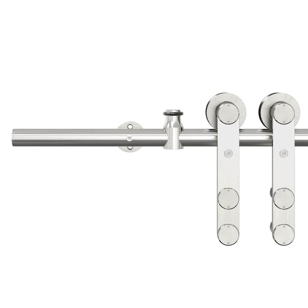 Schiebetürbeschlag-Set Edelstahl 200cm