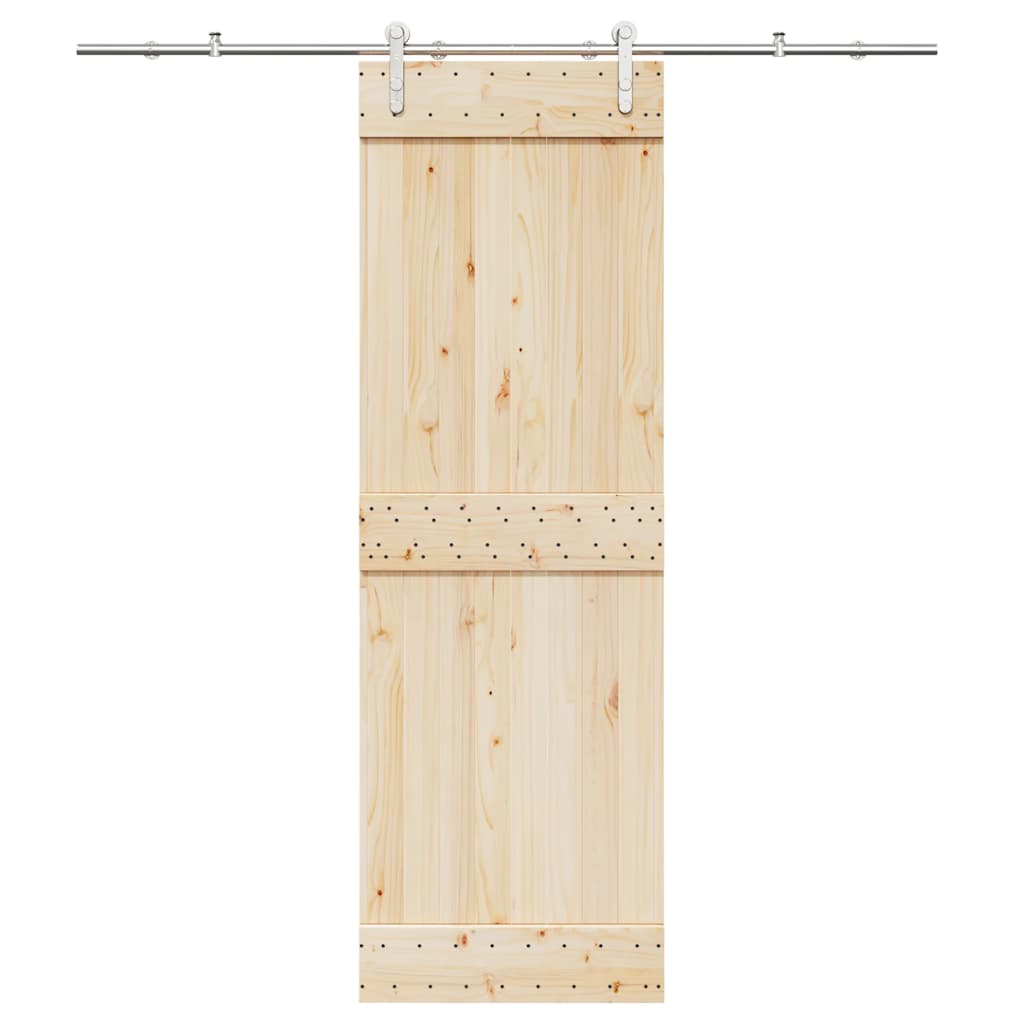 Schiebetürbeschlag-Set Edelstahl 200cm