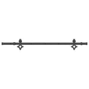 Schiebetürbeschlag-Set, 152.4cm, Schwarz