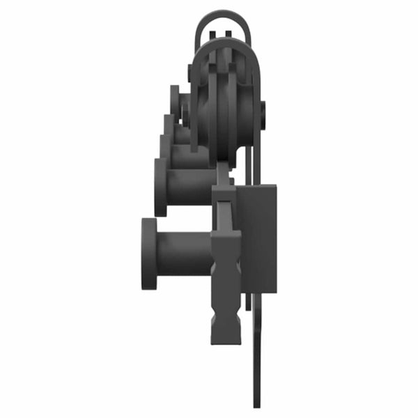 Schiebetürbeschlag-Set, 152.4cm, Schwarz
