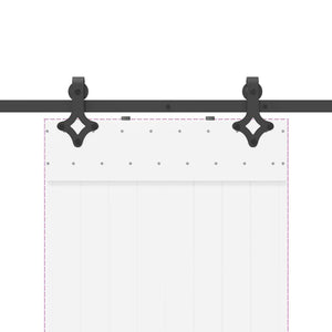 Schiebetürbeschlag-Set, 152.4cm, Schwarz