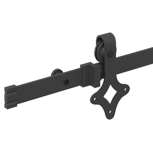 Schiebetürbeschlag-Set, 152.4cm, Schwarz