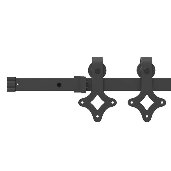 Schiebetürbeschlag-Set, 152.4cm, Schwarz