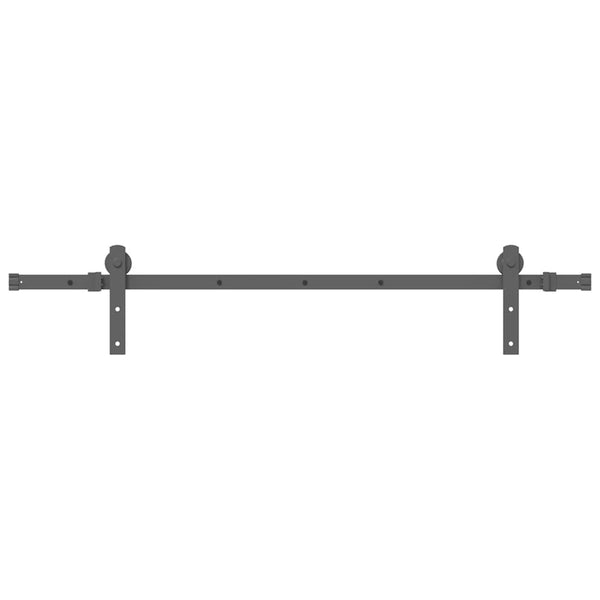 Schiebetürbeschlag Set 152cm Schwarz Stahl