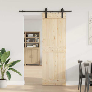 Schiebetürbeschlag Set 152cm Schwarz Stahl