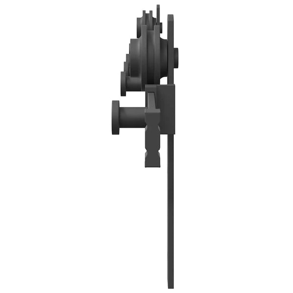 Schiebetürbeschlag Set 152cm Schwarz Stahl