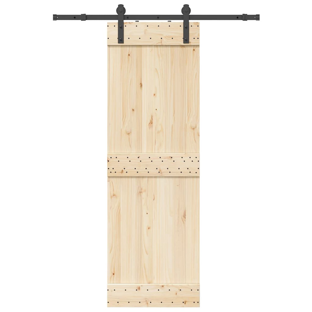 Schiebetürbeschlag Set 152cm Schwarz Stahl