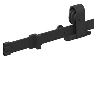 Schiebetürbeschlag Set 213 cm Schwarz Stahl