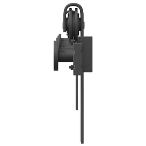 Schiebetürbeschlag Set 200cm Stahl Schwarz
