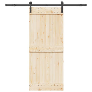 Schiebetürbeschlag Set 200cm Stahl Schwarz