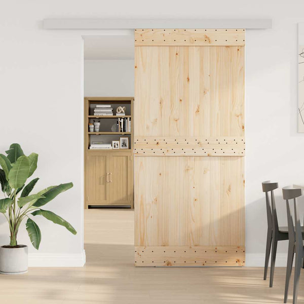 Schiebetürbeschlag Set 200cm Silber
