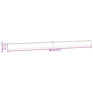 Schiebetürbeschlag Set – 183 cm, Silber