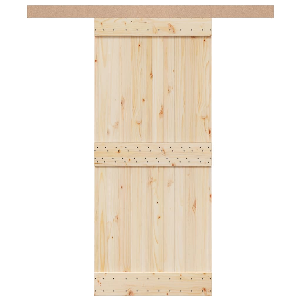 Schiebetürbeschlag Set – 183 cm, Silber