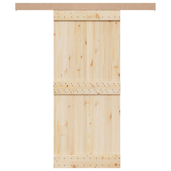 Schiebetürbeschlag Set – 183 cm, Silber