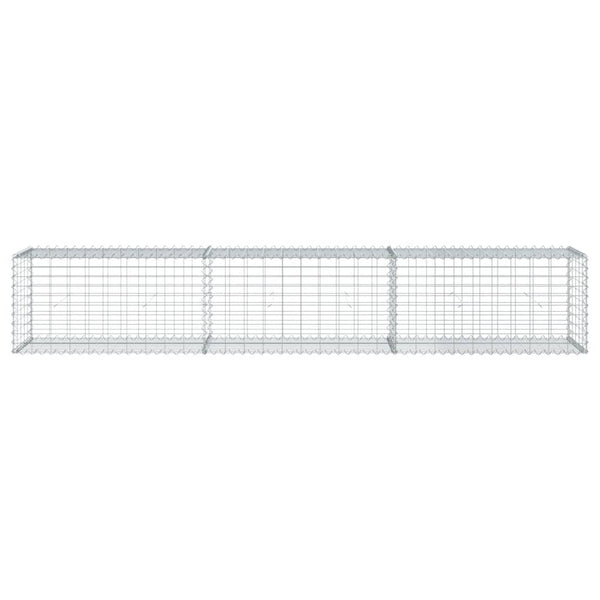 Gabione mit Deckel 300x50x50 cm