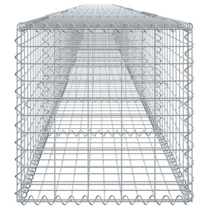 Gabione mit Deckel, 100x50x50 cm, Verzinkt