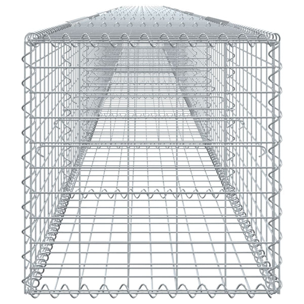 Gabione mit Deckel, 100x50x50 cm, Verzinkt