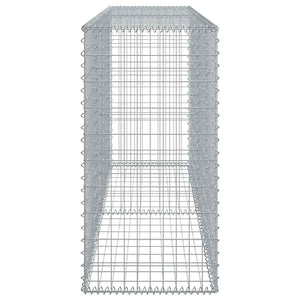 Gabione mit Deckel 200x50x100 cm, Verzinkt