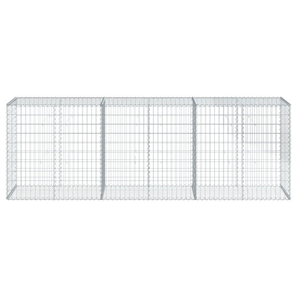 Gabione mit Deckel 300x50x100 cm