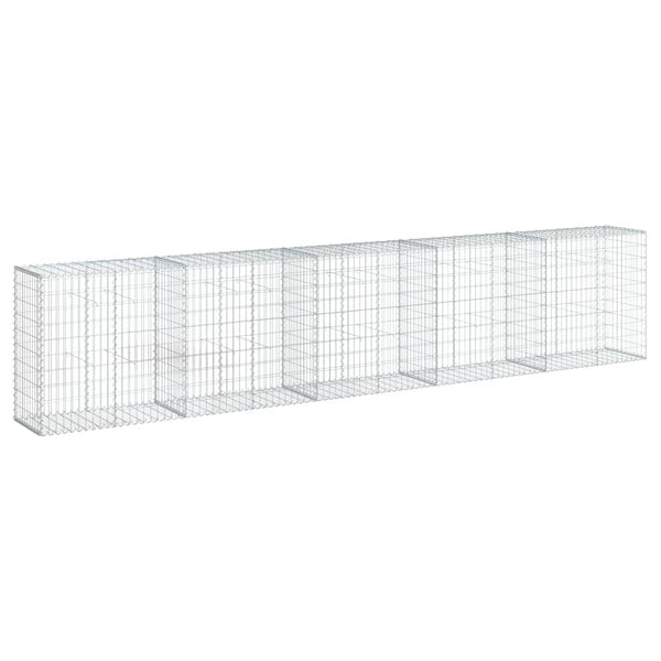 Gabione mit Deckel 500x50x100cm Verzinkt
