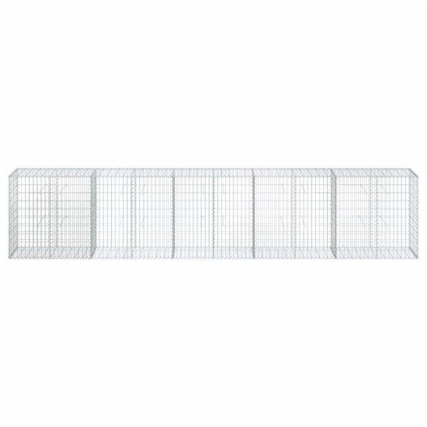 Gabione mit Deckel 500x50x100cm Verzinkt