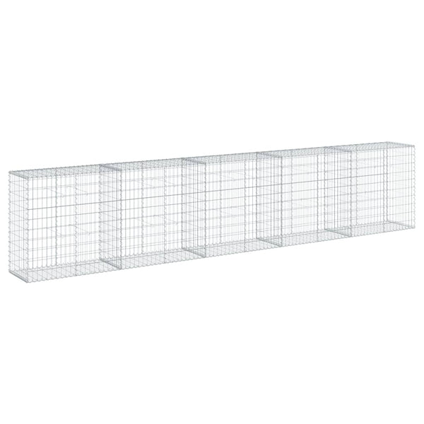 Gabione mit Deckel 500x50x100cm Verzinkt