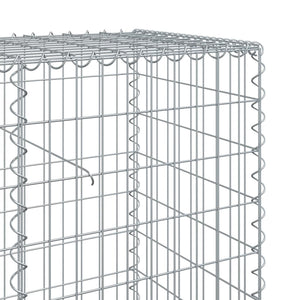 Gabione mit Deckel, 100x50x100 cm, Verzinkt