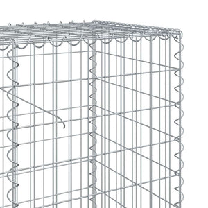 Gabione mit Deckel, 110x50x100 cm, Verzinkt