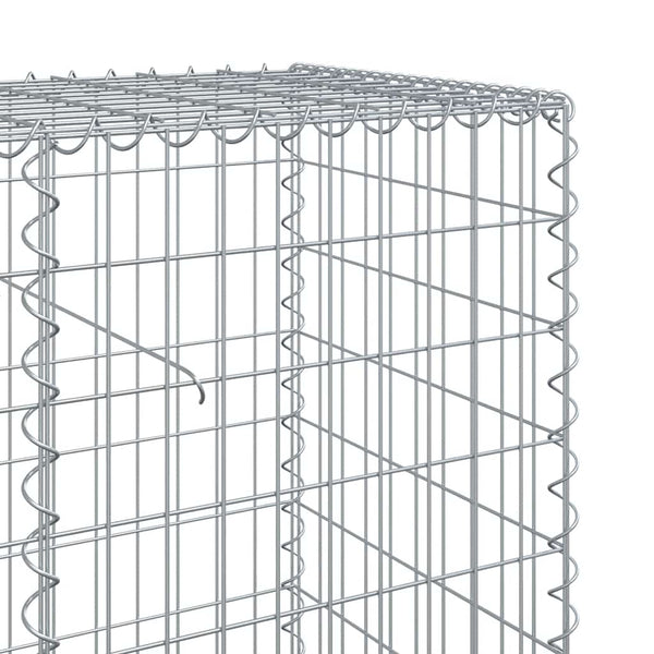 Gabione mit Deckel, 110x50x100 cm, Verzinkt
