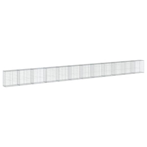 Gabione mit Deckel, 120x50x100 cm, verzinkt