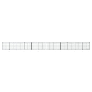 Gabione mit Deckel, 120x50x100 cm, verzinkt