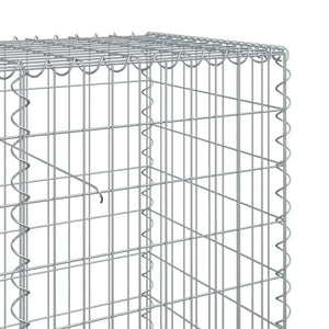 Gabione mit Deckel, 120x50x100 cm, verzinkt