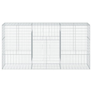 Gabione mit Deckel 300x50x150cm