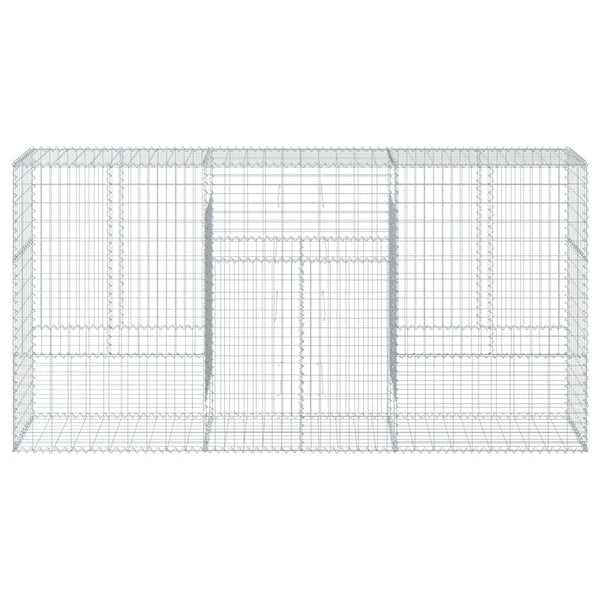 Gabione mit Deckel 300x50x150cm