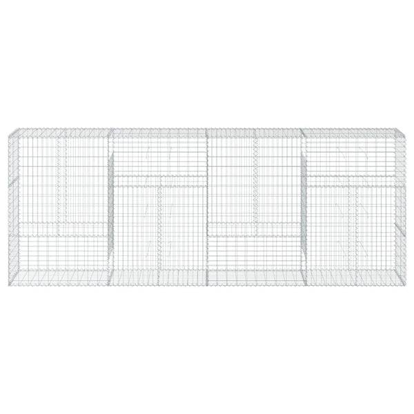 Gabione mit Deckel 400x50x150 cm