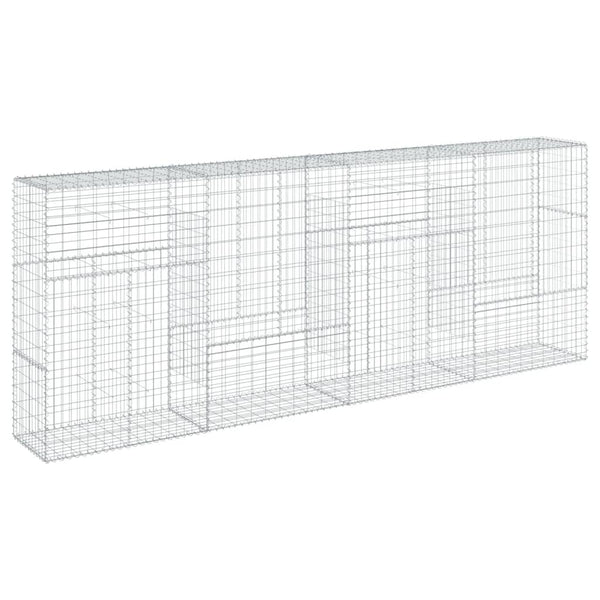 Gabione mit Deckel 400x50x150 cm