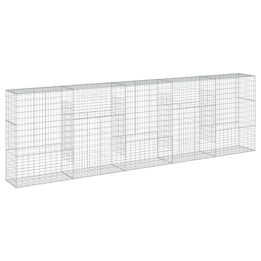 Gabione mit Deckel 500x50x150 cm