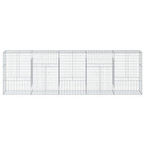 Gabione mit Deckel 500x50x150 cm