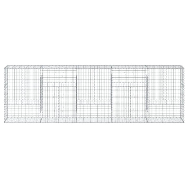 Gabione mit Deckel 500x50x150 cm