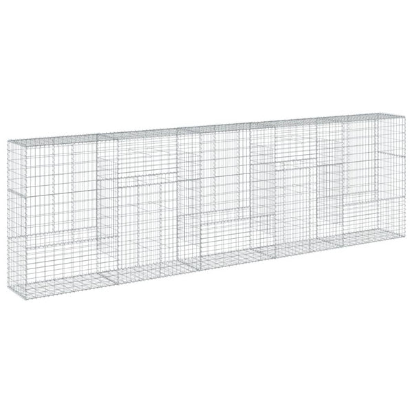 Gabione mit Deckel 500x50x150 cm