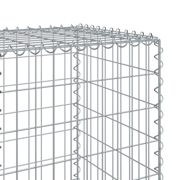 Gabione mit Deckel, 900x50x150 cm, Verzinkt