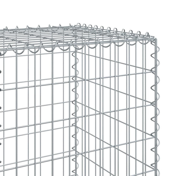 Gabione mit Deckel, 110x50x150 cm, Verzinkt