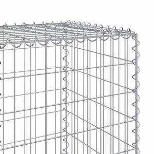 Gabione mit Deckel, 120x50x150 cm, verzinkt
