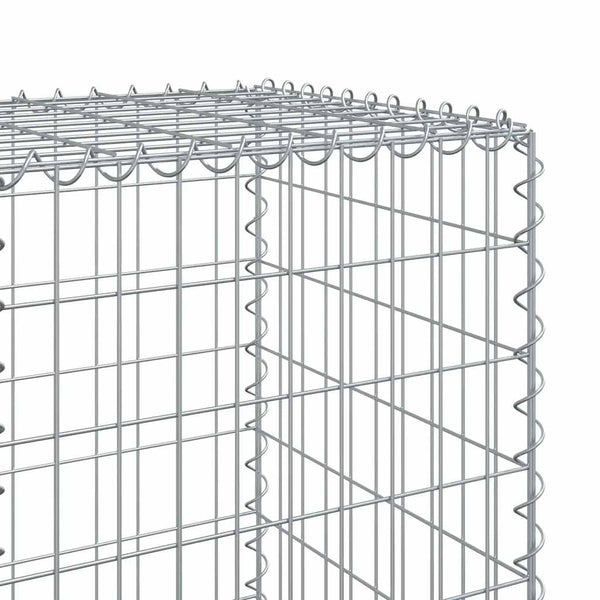 Gabione mit Deckel, 120x50x150 cm, verzinkt