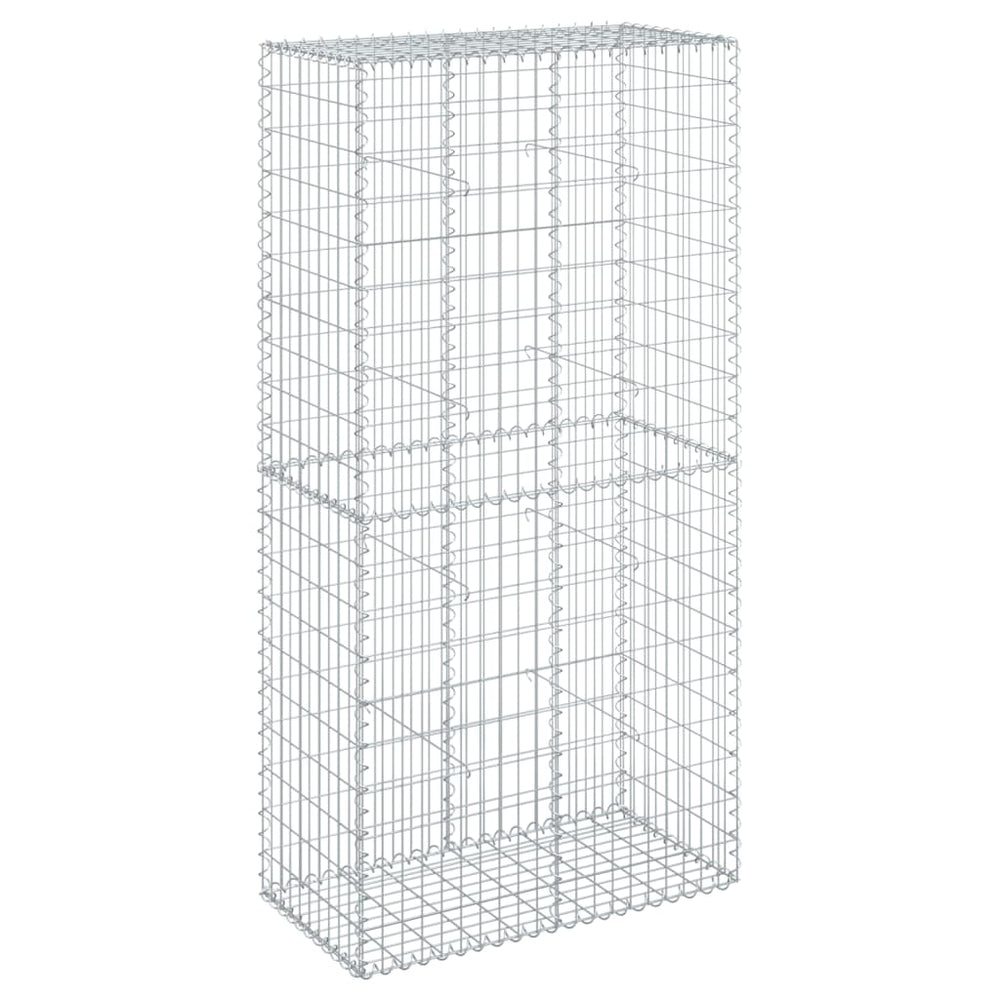 Gabione mit Deckel 100x50x200 cm