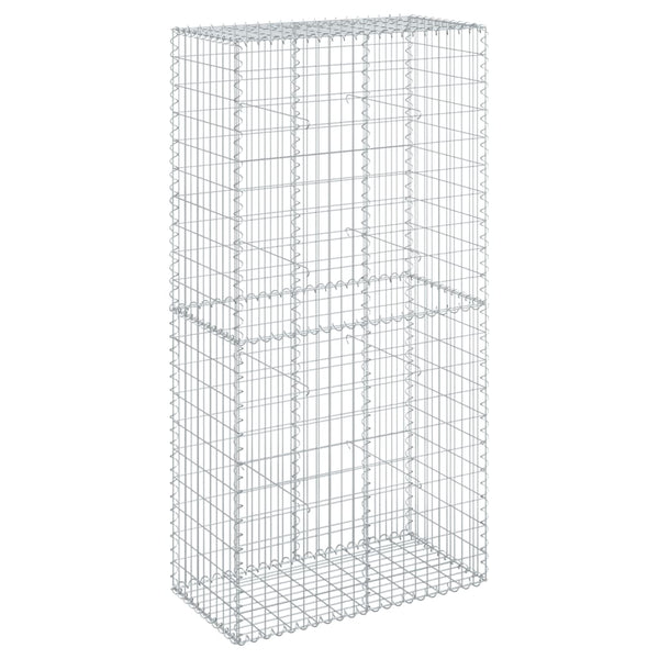 Gabione mit Deckel 100x50x200 cm