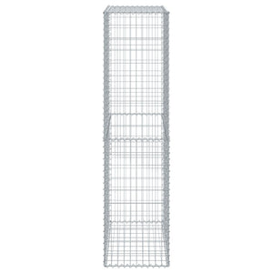 Gabione mit Deckel 100x50x200 cm