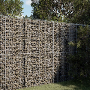 Gabione mit Deckel 100x50x200 cm
